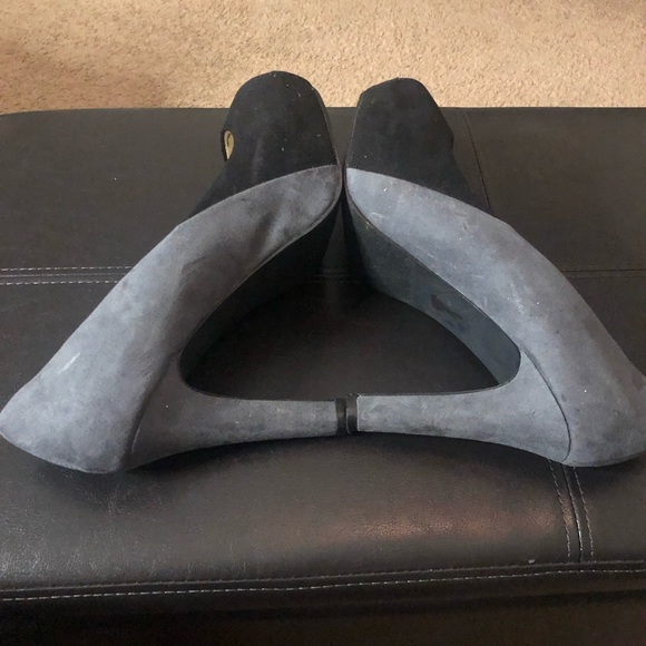 EC Cato size 10 W black and gray open toe Heels - Picture 4 of 7